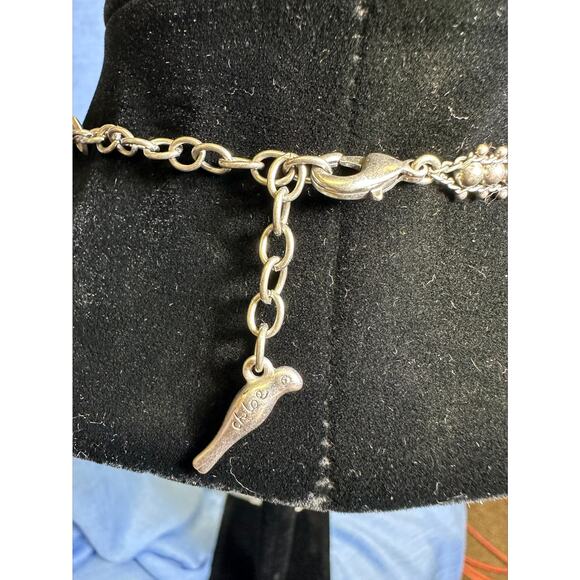 CHLOE + ISABEL silver fan statement necklace - N213 - Picture 4 of 4